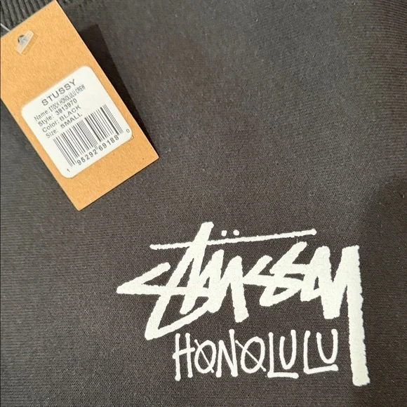 Stussy Black Crewneck Men's Sweater